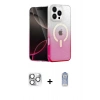MARSİLYAN™- iPhone 16 Pro Max Kılıf Eksen Minimal Özel Seri - Siyah Joko Magic 5D Cam + Pers Alüminyum Kamera Lens - GS