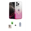MARSİLYAN™- iPhone 16 Pro Max Kılıf Eksen Minimal Özel Seri - Siyah Joko Magic 5D Cam + Natural Grey Raze Metal Kamera Lens