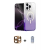 MARSİLYAN™- iPhone 16 Pro Max Kılıf Eksen Minimal Özel Seri - Siyah Joko Magic 5D Cam + Pers Alüminyum Kamera Lens - CLTM