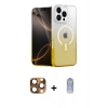 MARSİLYAN™- iPhone 16 Pro Max Kılıf Eksen Minimal Özel Seri - Siyah Joko Magic 5D Cam + Pers Alüminyum Kamera Lens - CLTM