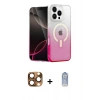 MARSİLYAN™- iPhone 16 Pro Max Kılıf Eksen Minimal Özel Seri - Siyah Joko Magic 5D Cam + Pers Alüminyum Kamera Lens - CLTM