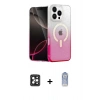 MARSİLYAN™- iPhone 16 Pro Max Kılıf Eksen Minimal Özel Seri - Siyah Joko Magic 5D Cam + PVD Metal Kamera Lens - SH