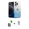 MARSİLYAN™- iPhone 16 Pro Max Kılıf Eksen Minimal Özel Seri - Siyah Joko Magic 5D Cam + Raze Metal Kamera Lens - SH