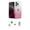MARSİLYAN™- iPhone 16 Pro Max Kılıf Eksen Minimal Özel Seri - Siyah Joko Magic 5D Cam + Raze Metal Kamera Lens - BZ