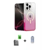 MARSİLYAN™- iPhone 16 Pro Max Kılıf Eksen Minimal Özel Seri - Siyah Joko Magic 5D Cam + Raze Metal Kamera Lens - SH