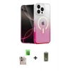 MARSİLYAN™- iPhone 16 Pro Max Kılıf Eksen Minimal Özel Seri - Siyah Joko Magic 5D Hayalet Cam + Raze Metal Kamera Lens - NLGY