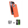 MARSİLYAN™- iPhone 16 Pro Max Kılıf İz Işık Koleksiyonu - Şeffaf 360 Full Body Arka Koruyucu + Pers Alüminyum Kamera Lens - GI