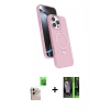 MARSİLYAN™- iPhone 16 Pro Max Kılıf İz Işık Koleksiyonu - Şeffaf 360 Full Body Arka Koruyucu + Raze Metal Kamera Lens - NLGY