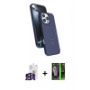 MARSİLYAN™- iPhone 16 Pro Max Kılıf İz Işık Koleksiyonu - Şeffaf 360 Full Body Arka Koruyucu + Bilvis Titan Kamera Lens - SH