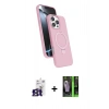 MARSİLYAN™- iPhone 16 Pro Max Kılıf İz Işık Koleksiyonu - Şeffaf 360 Full Body Arka Koruyucu + Bilvis Titan Kamera Lens - TMGI