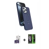 MARSİLYAN™- iPhone 16 Pro Max Kılıf İz Işık Koleksiyonu - Şeffaf 360 Full Body Arka Koruyucu + Bilvis Titan Kamera Lens - TMGI