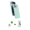 MARSİLYAN™- iPhone 16 Pro Max Kılıf İz Işık Koleksiyonu - Şeffaf Pasifik Cam Ekran Koruyucu + Beyaz Raze Metal Kamera Lens