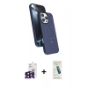 MARSİLYAN™- iPhone 16 Pro Max Kılıf İz Işık Koleksiyonu - Şeffaf Pasifik Cam Ekran Koruyucu + Bilvis Titan Kamera Lens - SH