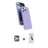 MARSİLYAN™- iPhone 16 Pro Max Kılıf İz Işık Koleksiyonu - Şeffaf Pasifik Cam Ekran Koruyucu + PVD Metal Kamera Lens - GS