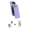 MARSİLYAN™- iPhone 16 Pro Max Kılıf İz Işık Koleksiyonu - Şeffaf Pasifik Cam Ekran Koruyucu + Raze Metal Kamera Lens - NLGY