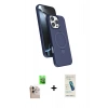 MARSİLYAN™- iPhone 16 Pro Max Kılıf İz Işık Koleksiyonu - Şeffaf Pasifik Cam Ekran Koruyucu + Raze Metal Kamera Lens - NLGY