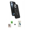 MARSİLYAN™- iPhone 16 Pro Max Kılıf İz Işık Koleksiyonu - Şeffaf Pasifik Cam Ekran Koruyucu + Raze Metal Kamera Lens - NLGY