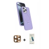 MARSİLYAN™- iPhone 16 Pro Max Kılıf İz Işık Koleksiyonu - Şeffaf Pasifik Cam Ekran Koruyucu + Pers Alüminyum Kamera Lens - CLTM