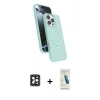 MARSİLYAN™- iPhone 16 Pro Max Kılıf İz Işık Koleksiyonu - Şeffaf Pasifik Cam Ekran Koruyucu + PVD Metal Kamera Lens - SH