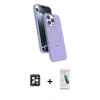 MARSİLYAN™- iPhone 16 Pro Max Kılıf İz Işık Koleksiyonu - Şeffaf Pasifik Cam Ekran Koruyucu + PVD Metal Kamera Lens - SH