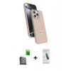 MARSİLYAN™- iPhone 16 Pro Max Kılıf İz Işık Koleksiyonu - Şeffaf Pasifik Cam Ekran Koruyucu + Siyah Raze Metal Kamera Lens
