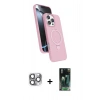 MARSİLYAN™- iPhone 16 Pro Max Kılıf İz Işık Koleksiyonu - Siyah 360 Mat Full Body Arka Koruyucu + Pers Alüminyum Kamera Lens - GI