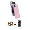 MARSİLYAN™- iPhone 16 Pro Max Kılıf İz Işık Koleksiyonu - Siyah 360 Mat Full Body Arka Koruyucu + Pers Alüminyum Kamera Lens - CLTM