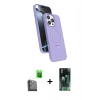 MARSİLYAN™- iPhone 16 Pro Max Kılıf İz Işık Koleksiyonu - Siyah 360 Mat Full Body Arka Koruyucu + Siyah Raze Metal Kamera Lens