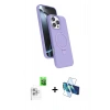 MARSİLYAN™- iPhone 16 Pro Max Kılıf İz Işık Koleksiyonu - Siyah 3D Antistatik Cam Ekran Koruyucu + Raze Metal Kamera Lens - BZ