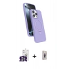 MARSİLYAN™- iPhone 16 Pro Max Kılıf İz Işık Koleksiyonu - Siyah Bilvis 3D Cam Ekran Koruyucu + Bilvis Titan Kamera Lens - GS