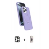 MARSİLYAN™- iPhone 16 Pro Max Kılıf İz Işık Koleksiyonu - Siyah Bilvis 3D Cam Ekran Koruyucu + PVD Metal Kamera Lens - GS