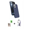 MARSİLYAN™- iPhone 16 Pro Max Kılıf İz Işık Koleksiyonu - Siyah Bilvis 3X AR Hayalet Cam Ekran Koruyucu + Raze Metal Kamera Lens - NLGY