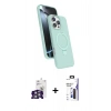 MARSİLYAN™- iPhone 16 Pro Max Kılıf İz Işık Koleksiyonu - Siyah Bilvis 3X AR Hayalet Cam Ekran Koruyucu + Bilvis Titan Kamera Lens - GS