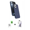MARSİLYAN™- iPhone 16 Pro Max Kılıf İz Işık Koleksiyonu - Siyah Bilvis 3X AR Hayalet Cam Ekran Koruyucu + Raze Metal Kamera Lens - BZ