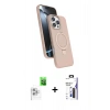 MARSİLYAN™- iPhone 16 Pro Max Kılıf İz Işık Koleksiyonu - Siyah Bilvis 3X AR Hayalet Cam Ekran Koruyucu + Raze Metal Kamera Lens - BZ