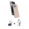 MARSİLYAN™- iPhone 16 Pro Max Kılıf İz Işık Koleksiyonu - Siyah Bilvis 3X AR HD Cam Ekran Koruyucu + Bilvis Titan Kamera Lens - SH
