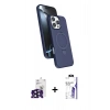 MARSİLYAN™- iPhone 16 Pro Max Kılıf İz Işık Koleksiyonu - Siyah Bilvis 3X AR HD Cam Ekran Koruyucu + Bilvis Titan Kamera Lens - SH