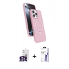 MARSİLYAN™- iPhone 16 Pro Max Kılıf İz Işık Koleksiyonu - Siyah Bilvis 3X AR HD Cam Ekran Koruyucu + Bilvis Titan Kamera Lens - GS
