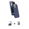 MARSİLYAN™- iPhone 16 Pro Max Kılıf İz Işık Koleksiyonu - Siyah Bilvis Hayalet Cam Ekran Koruyucu + Bilvis Titan Kamera Lens - TMGI