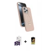MARSİLYAN™- iPhone 16 Pro Max Kılıf İz Işık Koleksiyonu - Siyah Buffer Cam Ekran Koruyucu + Bilvis Titan Kamera Lens - GS