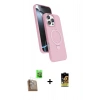 MARSİLYAN™- iPhone 16 Pro Max Kılıf İz Işık Koleksiyonu - Siyah Buffer Cam Ekran Koruyucu + Raze Metal Kamera Lens - CLTM