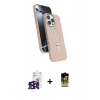 MARSİLYAN™- iPhone 16 Pro Max Kılıf İz Işık Koleksiyonu - Siyah Buffer Cam Ekran Koruyucu + Bilvis Titan Kamera Lens - SH