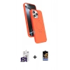 MARSİLYAN™- iPhone 16 Pro Max Kılıf İz Işık Koleksiyonu - Siyah Buffer Hayalet Cam Ekran Koruyucu + Bilvis Titan Kamera Lens - TMGI