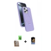 MARSİLYAN™- iPhone 16 Pro Max Kılıf İz Işık Koleksiyonu - Siyah Buffer Hayalet Cam Ekran Koruyucu + Raze Metal Kamera Lens - CLTM