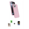 MARSİLYAN™- iPhone 16 Pro Max Kılıf İz Işık Koleksiyonu - Siyah Buffer Hayalet Cam Ekran Koruyucu + Raze Metal Kamera Lens - NLGY