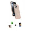 MARSİLYAN™- iPhone 16 Pro Max Kılıf İz Işık Koleksiyonu - Siyah Buffer Hayalet Cam Ekran Koruyucu + Raze Metal Kamera Lens - NLGY
