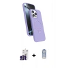 MARSİLYAN™- iPhone 16 Pro Max Kılıf İz Işık Koleksiyonu - Siyah Joko Magic 5D Cam + Bilvis Titan Kamera Lens - TMGI
