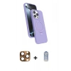 MARSİLYAN™- iPhone 16 Pro Max Kılıf İz Işık Koleksiyonu - Siyah Joko Magic 5D Cam + Pers Alüminyum Kamera Lens - CLTM