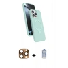 MARSİLYAN™- iPhone 16 Pro Max Kılıf İz Işık Koleksiyonu - Siyah Joko Magic 5D Cam + Pers Alüminyum Kamera Lens - CLTM