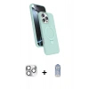 MARSİLYAN™- iPhone 16 Pro Max Kılıf İz Işık Koleksiyonu - Siyah Joko Magic 5D Cam + Pers Alüminyum Kamera Lens - GS